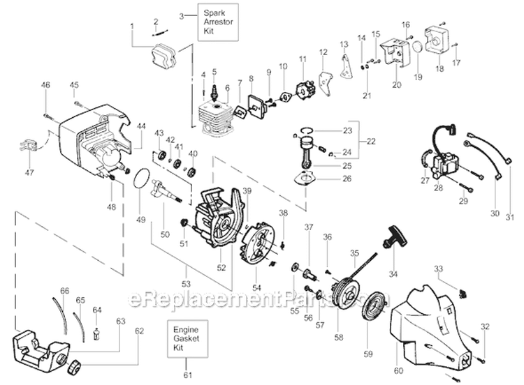 Page C Diagram and Parts List for TWISTNEDGE Type 1 Weed Eater Trimmer